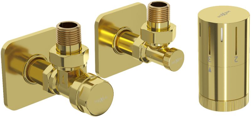 Zestaw termostatyczny kątowy Mexen G05 złoty W901-958-909-50 1 szt.