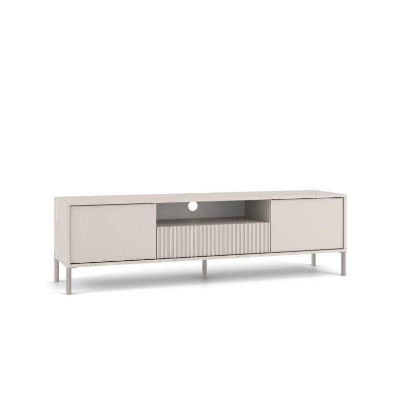 SZAFKA RTV TopEShop KAMARO 160 KASZMIR Front ryflowany + Klasyczny