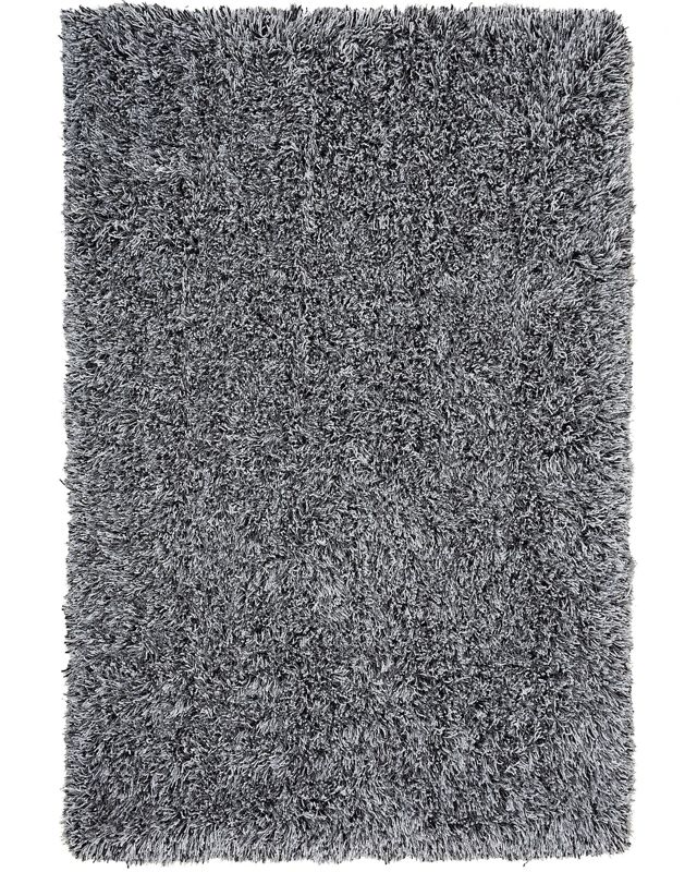 Dywan shaggy 140 x 200 cm czarno-biały Cide 1 szt.