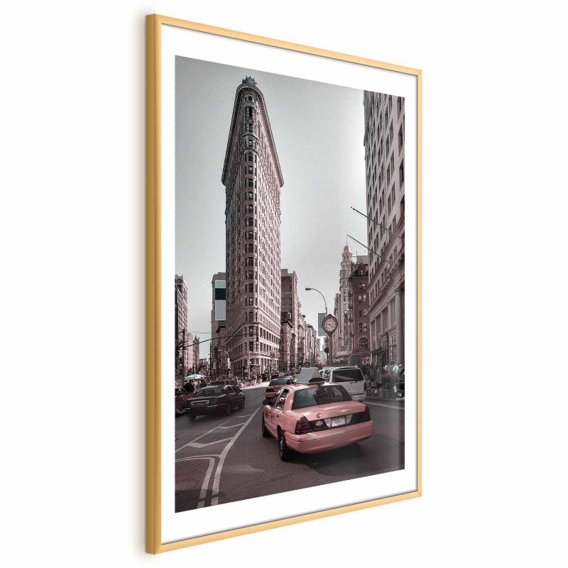 Plakat Artgeist Miejski ruch 60x90 cm z ramą złotą 1 szt