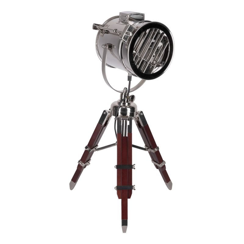 Lampa Stołowa SPOT Light 1xE27 Max.60W Połączenie Wenge i Aluminium w Loftowym Stylu od Polskiego Producenta, 1 szt.