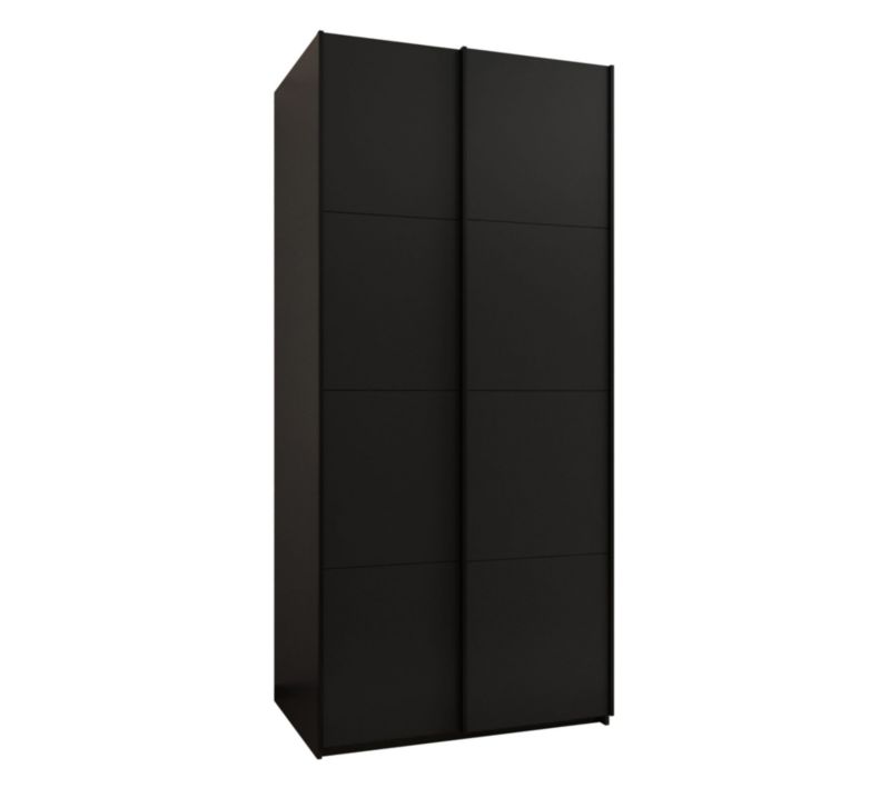 Szafa przesuwna Abiks LUX wysoka szer.100cm czarny/czarny/czarny 1szt.