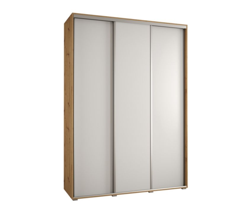 Szafa przesuwna Abiks DAVOS 1 wysoka szer.180cm artisan/biały/srebrny 1szt.