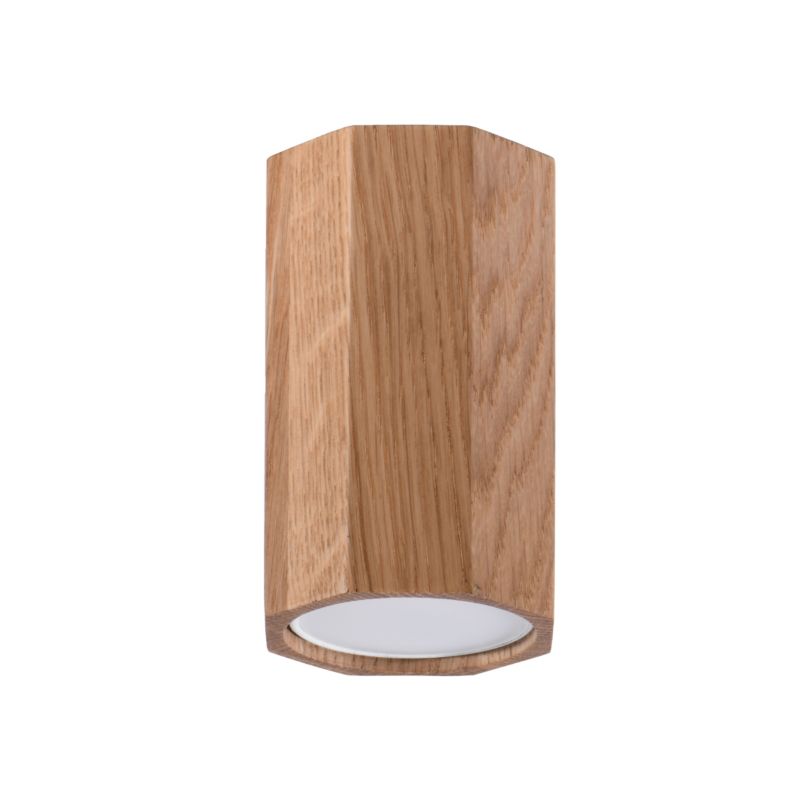 Plafon Sollux Lighting ZEKE 10 dąb 1 szt.
