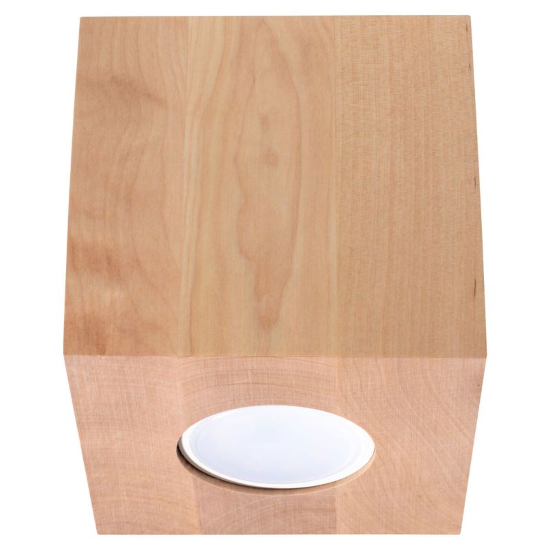 Plafon Sollux Lighting QUAD naturalne drewno 1 szt.
