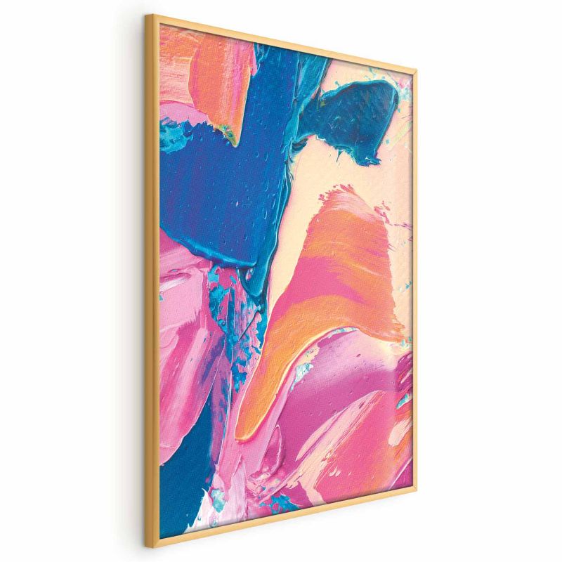 Plakat Artgeist Kolorowa Ekspresja 60x90 cm z ramą złotą 1 szt