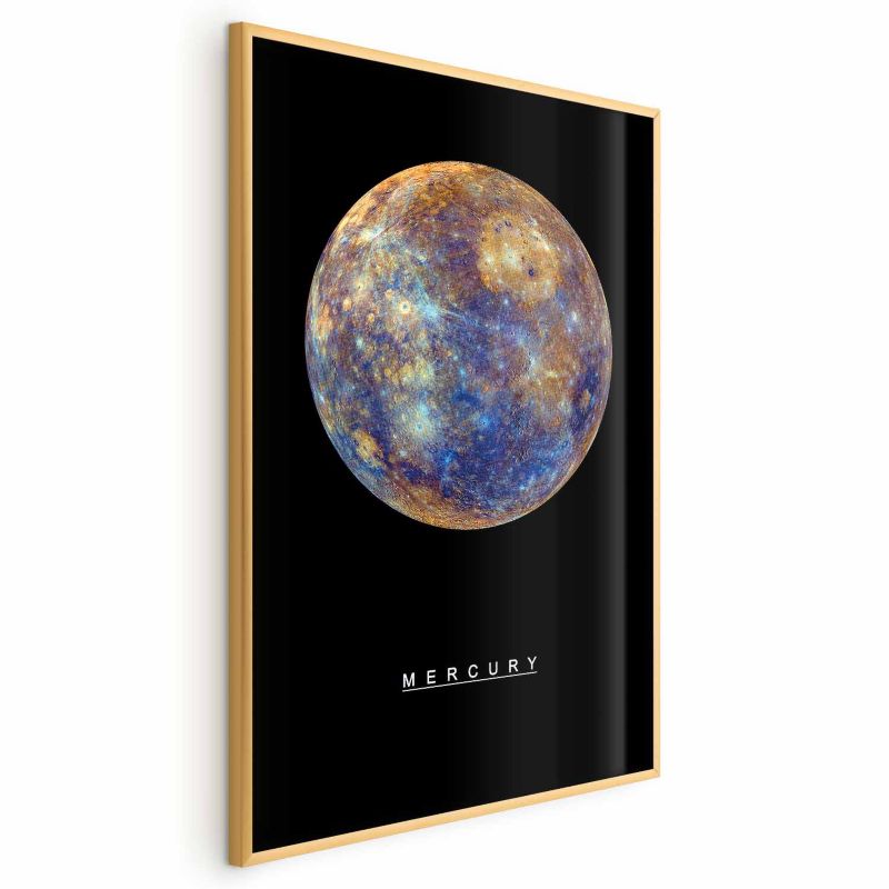 Plakat Artgeist Merkury 29,7x42 cm z ramą złotą 1 szt