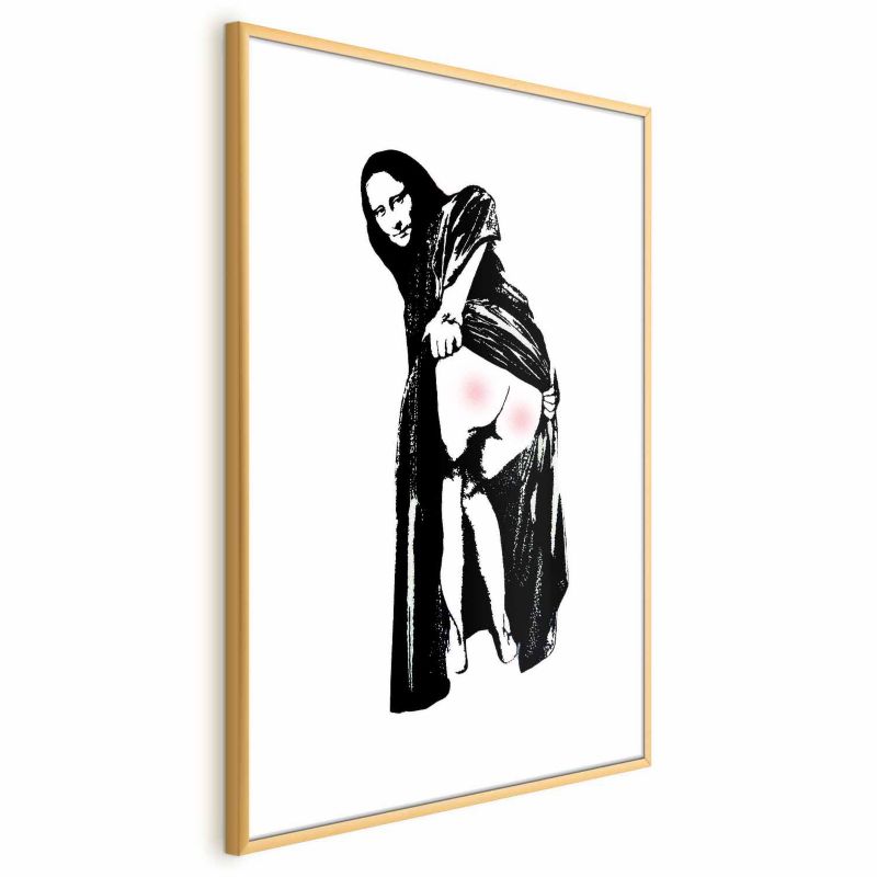 Plakat Artgeist Bolesne siedzenie 60x90 cm z ramą złotą 1 szt