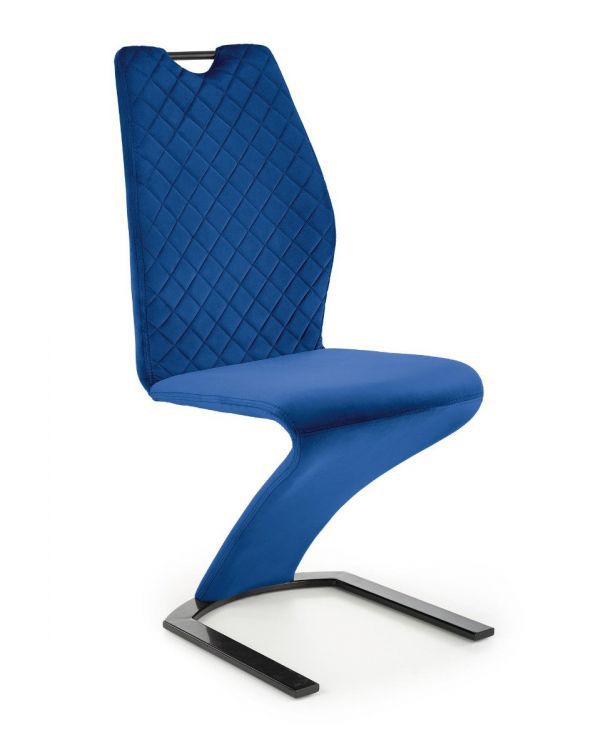 Krzesło Halmar tapicerowane K442 VELVET granatowe 1 szt