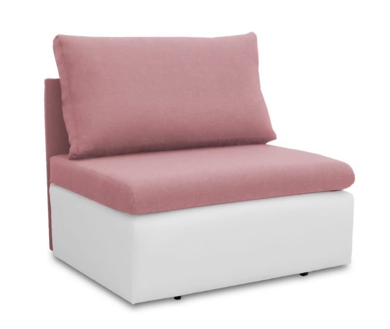 Sofa jednoosobowa Bonni Toledo Różowy/Biały 1 szt.