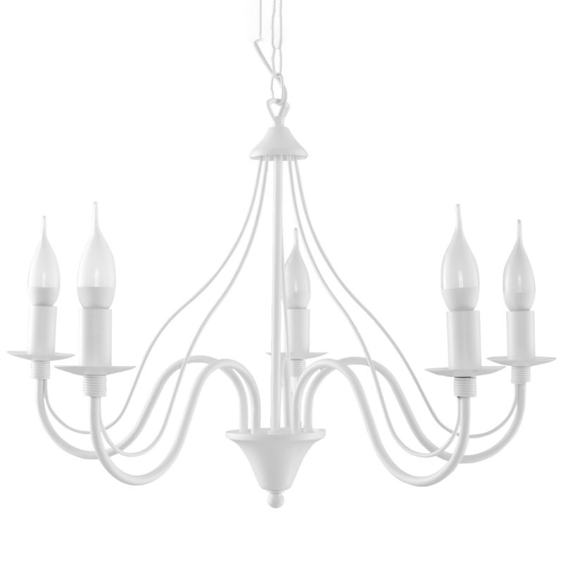 Żyrandol Sollux Lighting MINERWA 5 biały 1 szt.