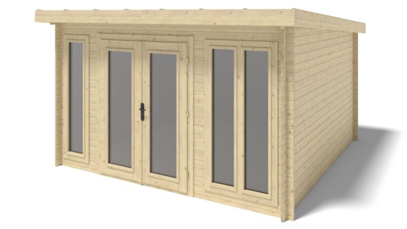 Domek ogrodowy ALTANKA 16 m2 - 4x4 m - 34 mm, drewniany, 1 szt.