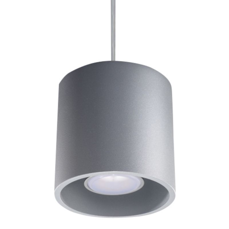 Lampa wisząca Sollux Lighting ORBIS 1 szary 1 szt.