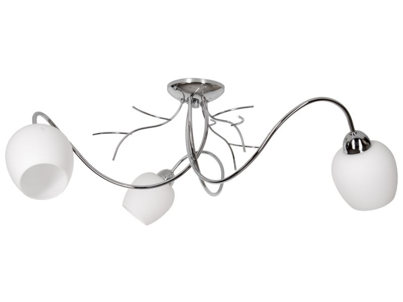 Lampa sufitowa wisząca Light Home LH Dorika Chrom 3x E14 40W srebrny 1szt.
