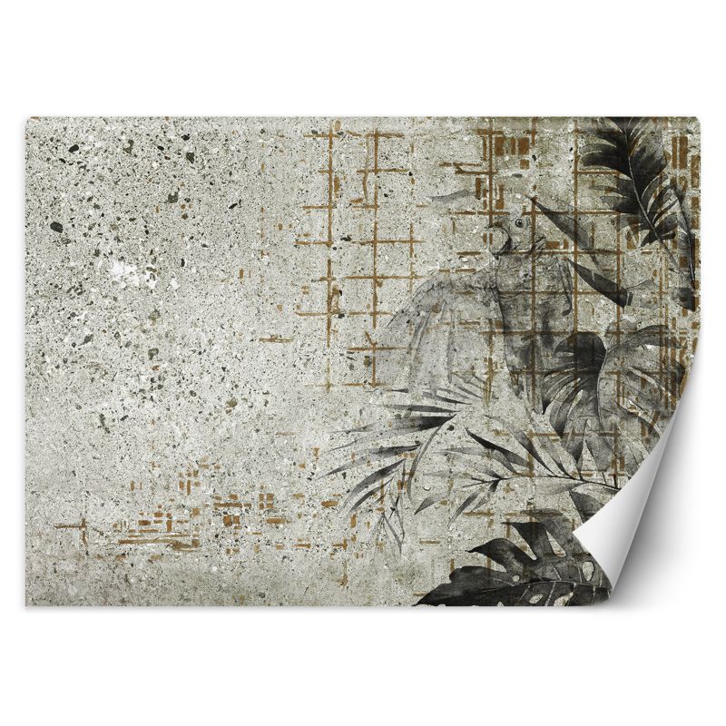 Fototapeta Feeby Monstera Liście betonowa ściana 100x70 1 szt