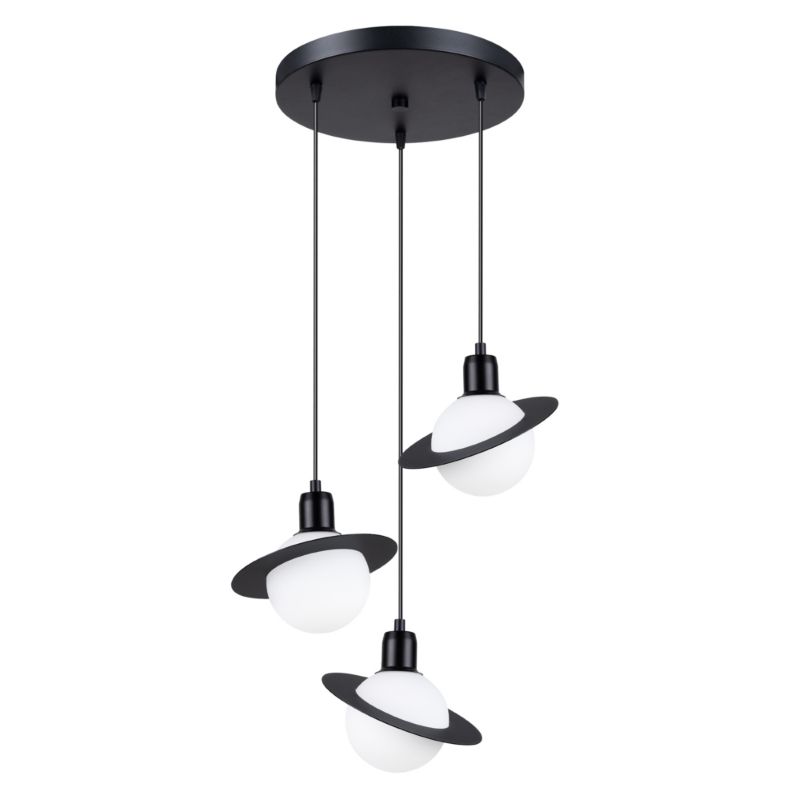 Lampa wisząca Sollux Lighting HYPERION 3P czarny 1 szt.