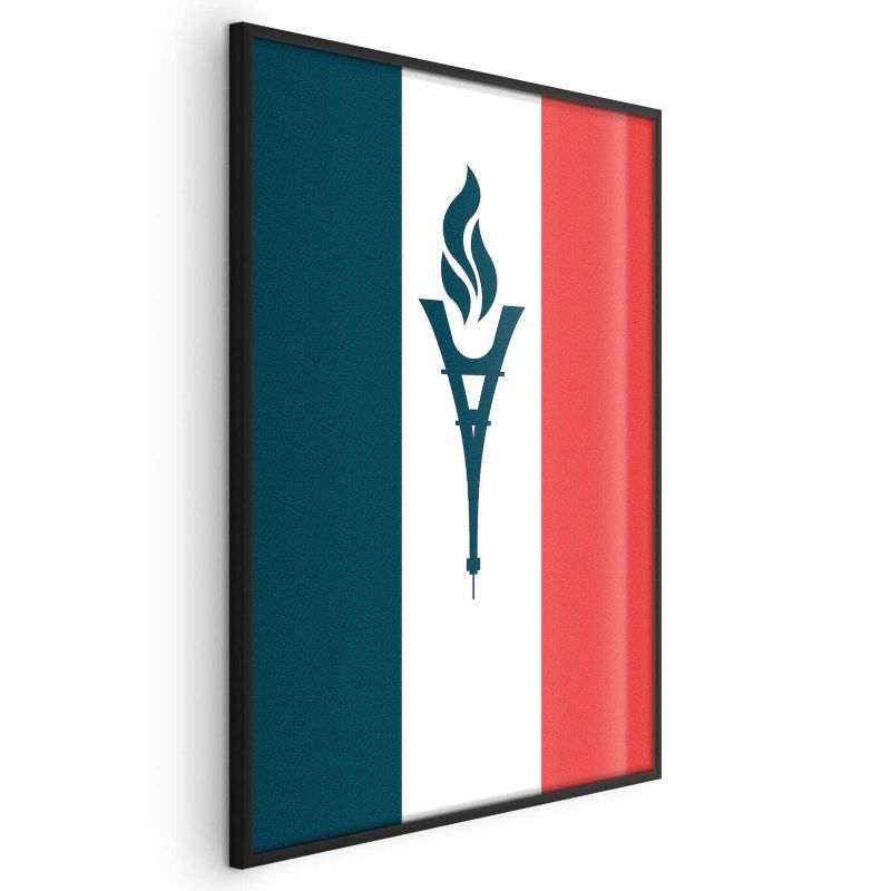 Plakat Artgeist Olimpijska Francja 40x60 cm z ramą czarną 1 szt