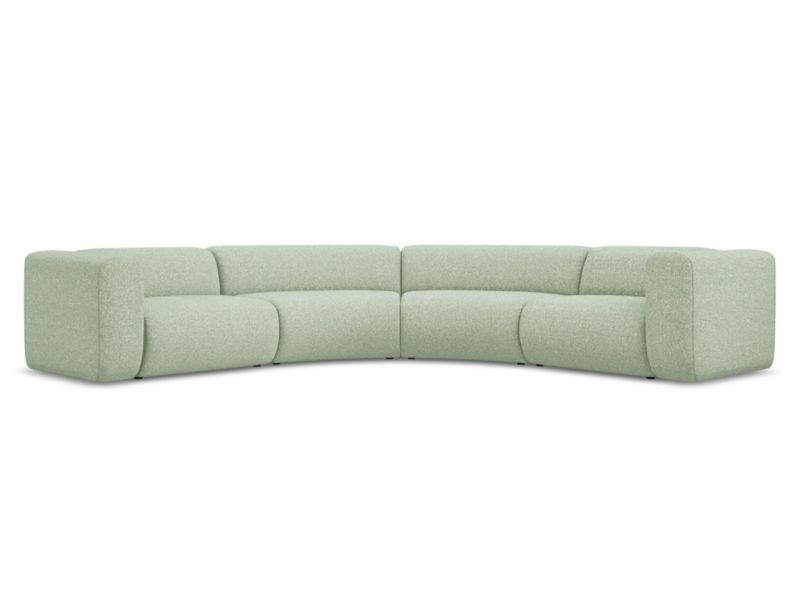 Narożnik uniwersalny Makamii Ekahi z tkaniny strukturalnej 318x318 cm jasnozielony 1 szt.