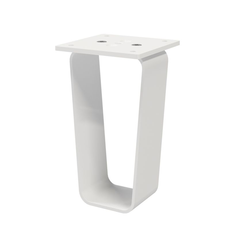 Nóżki metalowe GoodHome Atomia 11 cm białe 2 szt.