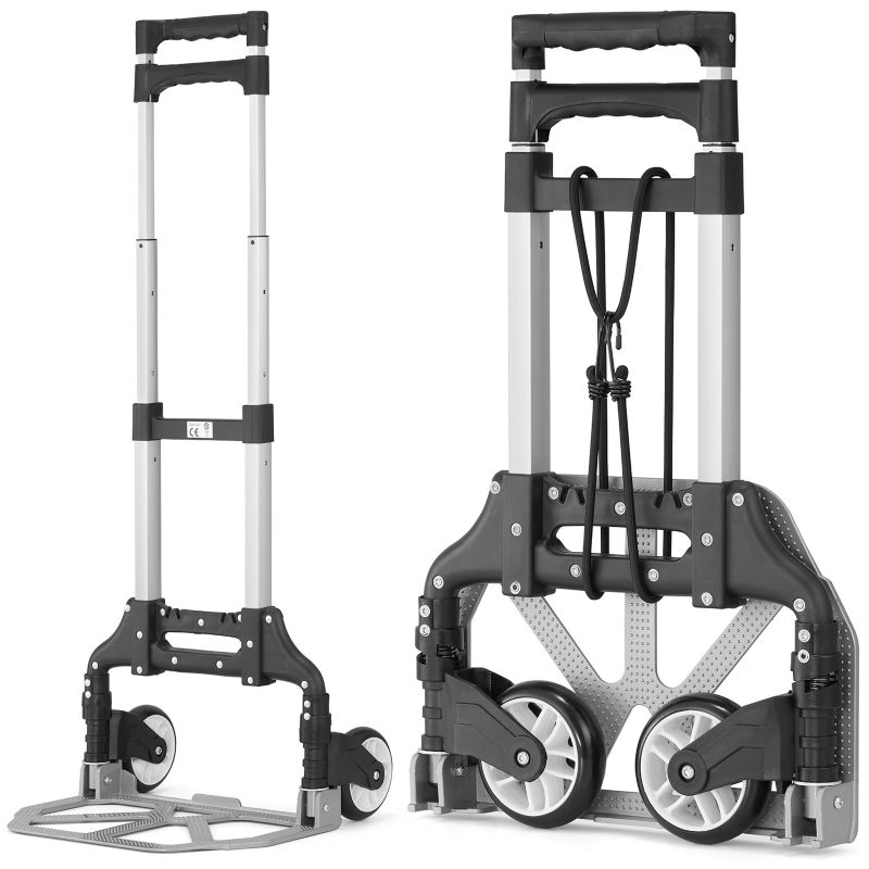 Wózek transportowy młynarka składany aluminiowy HIGHER płaski MOCNY 70kg 1 szt
