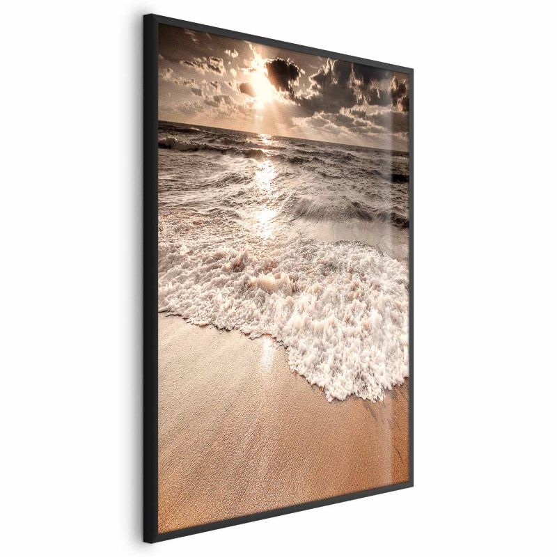 Plakat Artgeist Przestrzeń fal 40x60 cm z ramą czarną 1 szt
