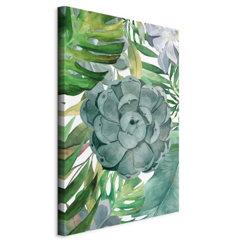 Obraz Artgeist Tropikalna flora 40 x 60 cm płótno włoskie 1 szt