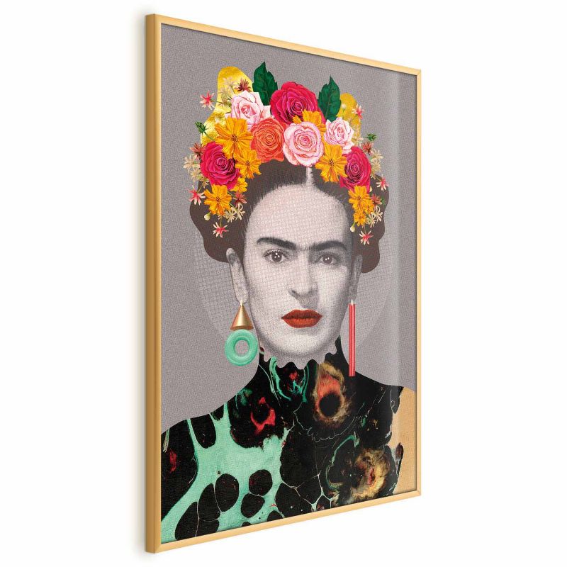 Plakat Artgeist Majestatyczna Frida 60x90 cm z ramą złotą 1 szt