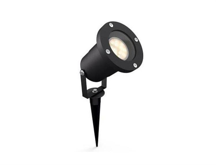 Reflektor Philips ogrodowy Puled LED GU10 5W ciepła biel IP44 czarny 1szt.