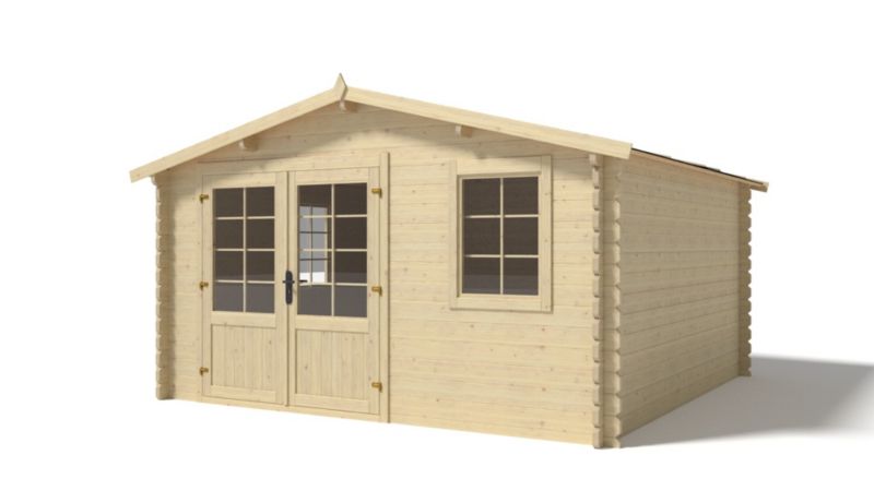 Domek ogrodowy ALTANKA 16 m2 - 4x4 m - 40 mm, drewniany, 1 szt.