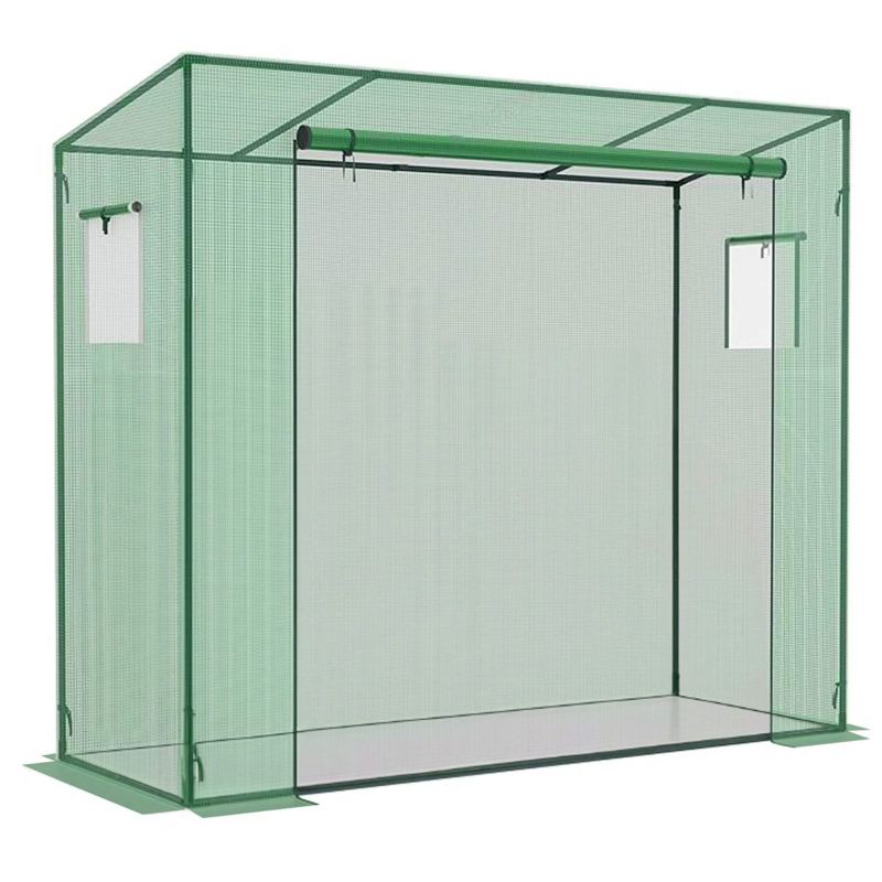 Tunel foliowy Springos z oknami szklarnia ogrodowa UV-4 130g/m2 2x1,7x0,8 m zielona 1 szt.