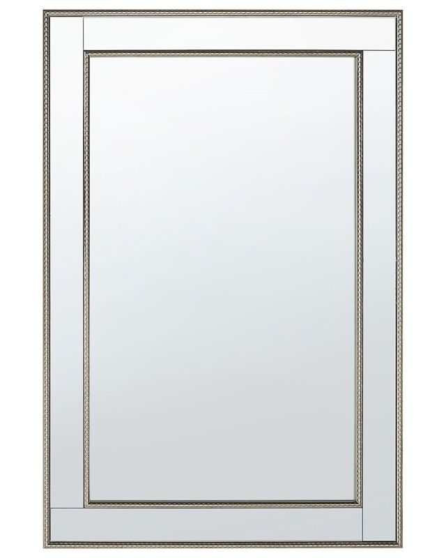 Lustro ścienne Fenioux 60 cm 90 cm Srebrny 1 szt.