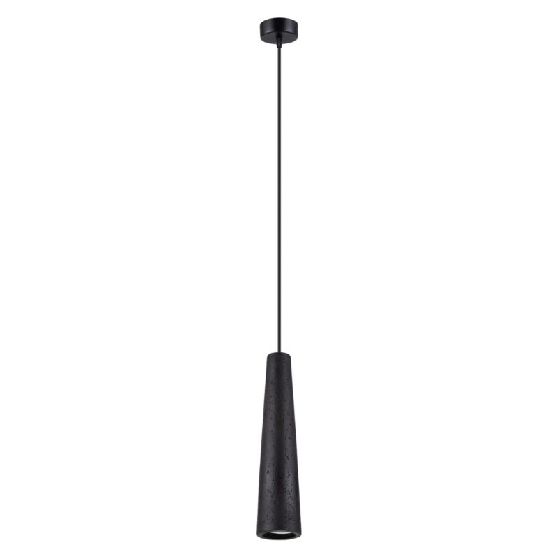 Lampa wisząca Sollux Lighting ELECTRA czarna beton 1 szt.