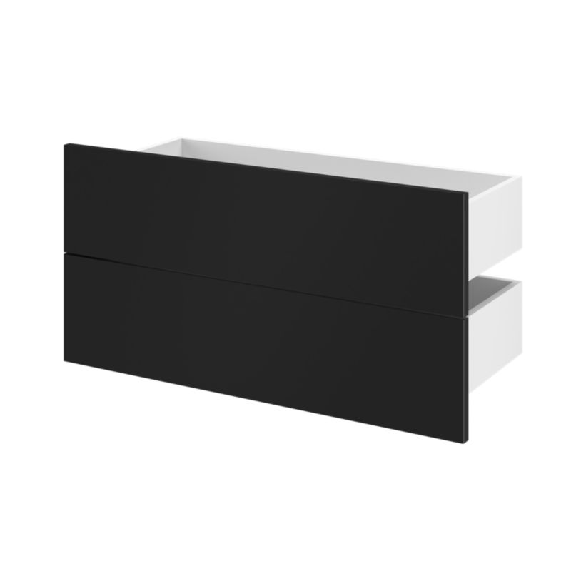 Szuflada zewnętrzna do korpusu 35 x 75 cm GoodHome Atomia czarny 2 szt. .