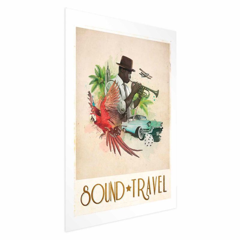 Plakat Artgeist Sound Travel 60x90 cm bez ramy 1 szt
