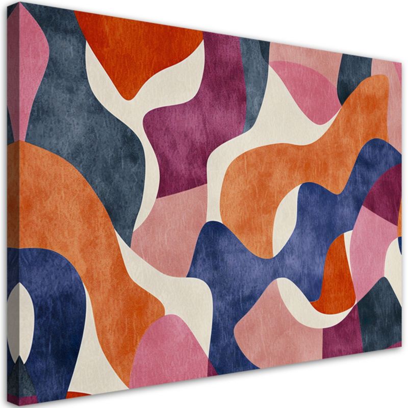 Obraz do salonu sypialni Feeby Kolorowa Abstrakcja Vintage 90x60cm 1szt