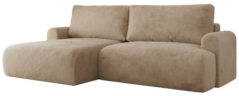 Narożnik MKS Meble TONO L strona lewa beżowy plusz 1szt.
