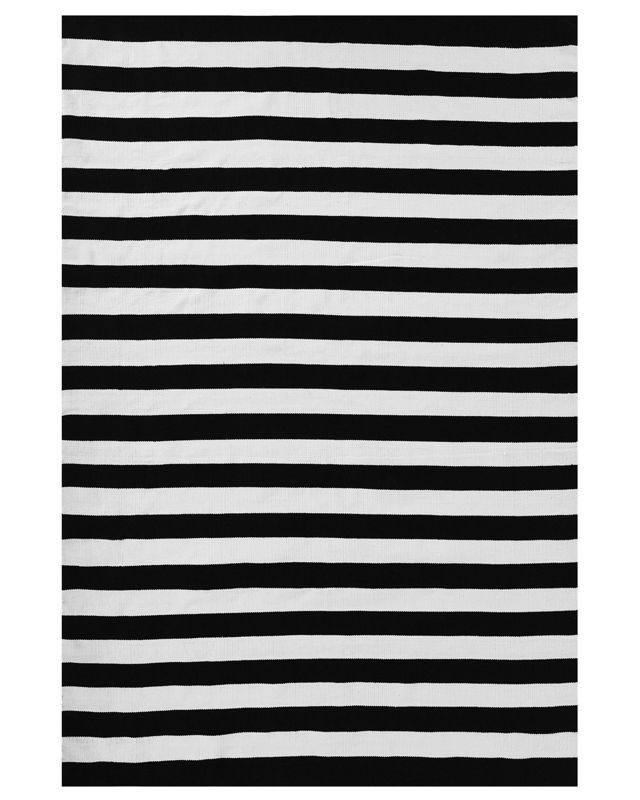 Dywan zewnętrzny 140 x 200 cm czarno-biały Tavas 1 szt.