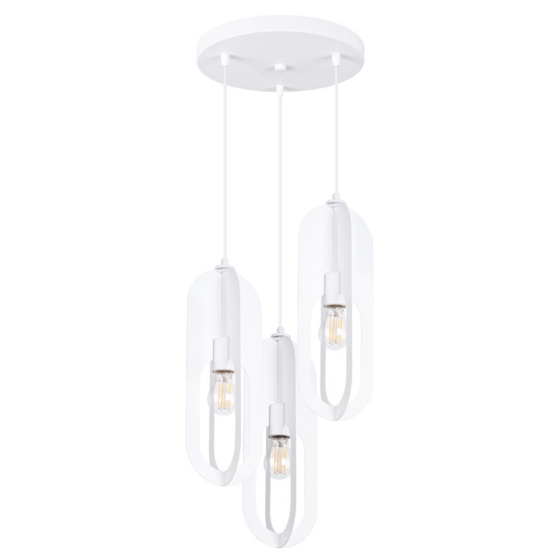 Lampa wisząca Sollux Lighting NICUS 3P biała 1 szt.