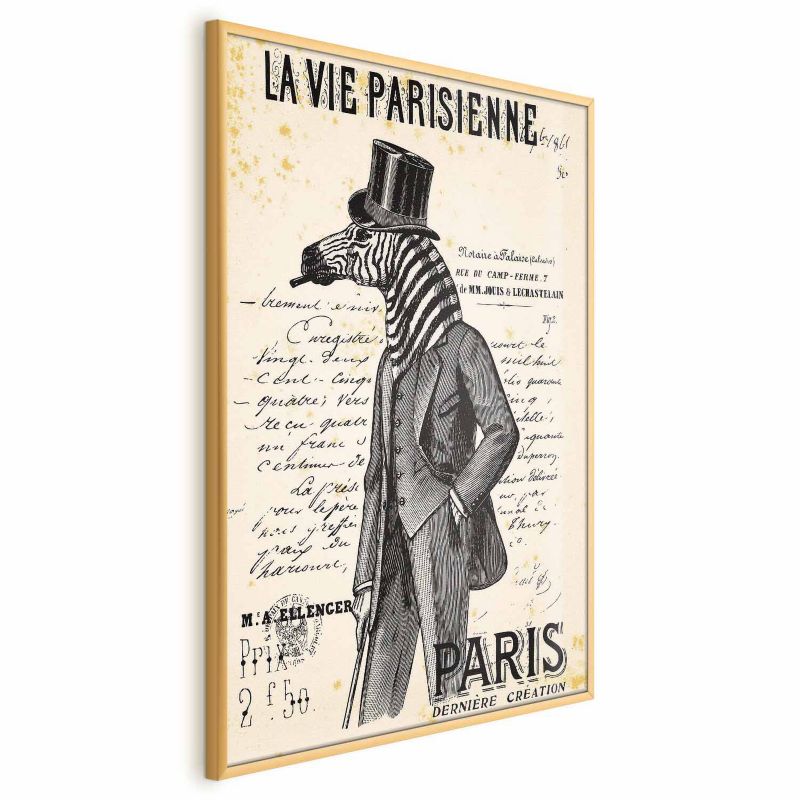 Plakat Artgeist La Vie Parisienne 21x30 cm z ramą złotą 1 szt