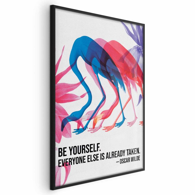 Plakat Artgeist Kolorowa repetycja 40x60 cm z ramą czarną 1 szt