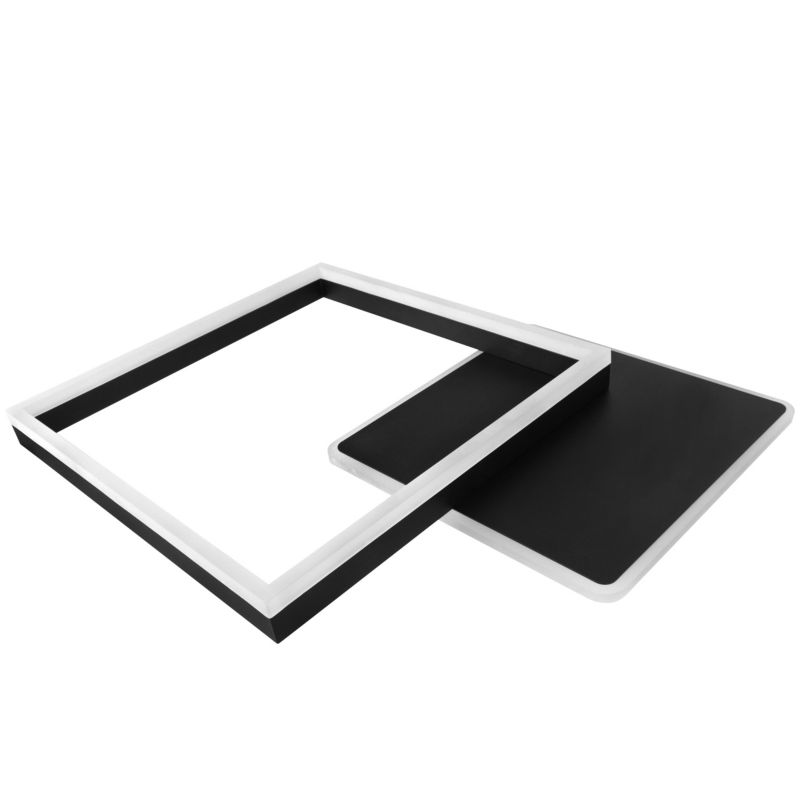 Żyrandol LED XUDO 40W 55x47cm Biały Neutralny 4000K Czarny 1 szt.