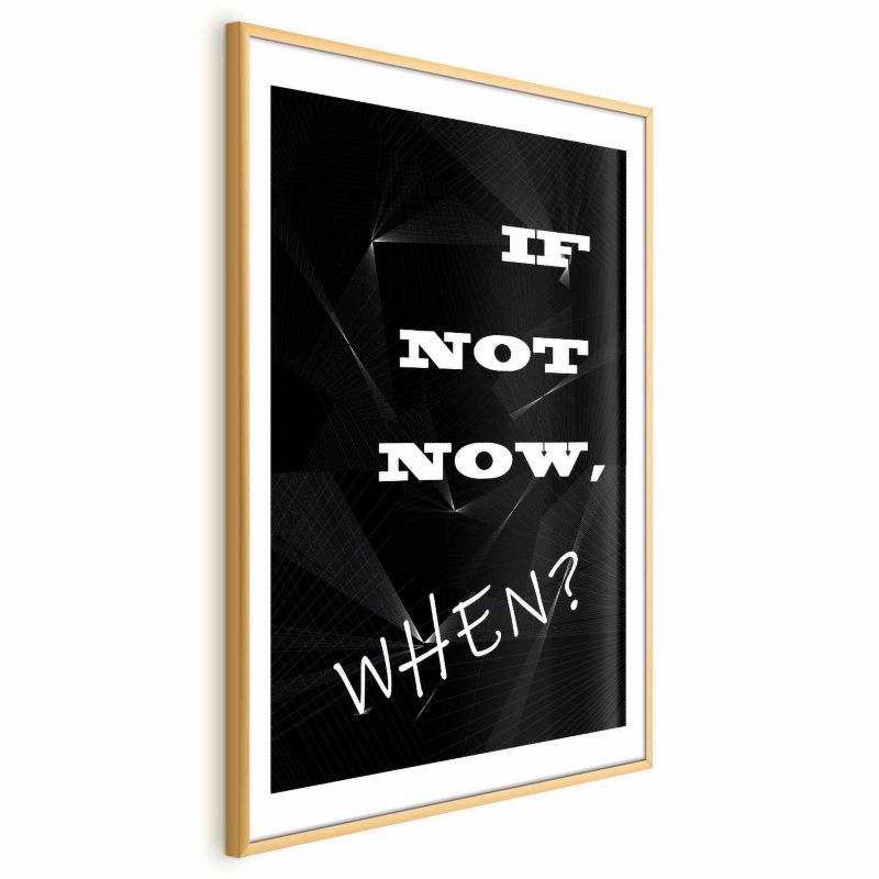 Plakat Artgeist When 40x60 cm z ramą złotą 1 szt