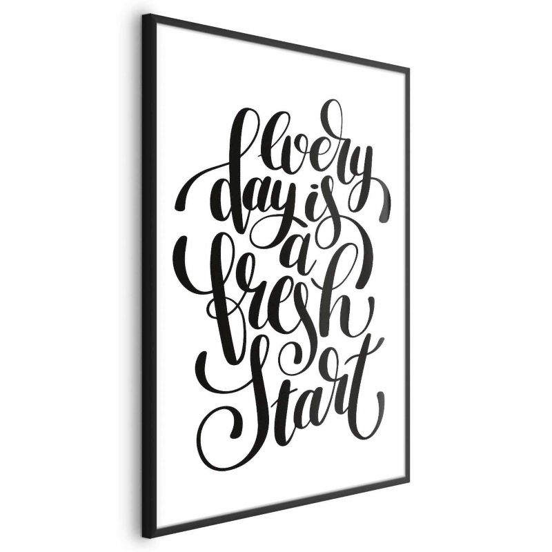 Plakat Artgeist Fresh start 60x90 cm z ramą czarną 1 szt