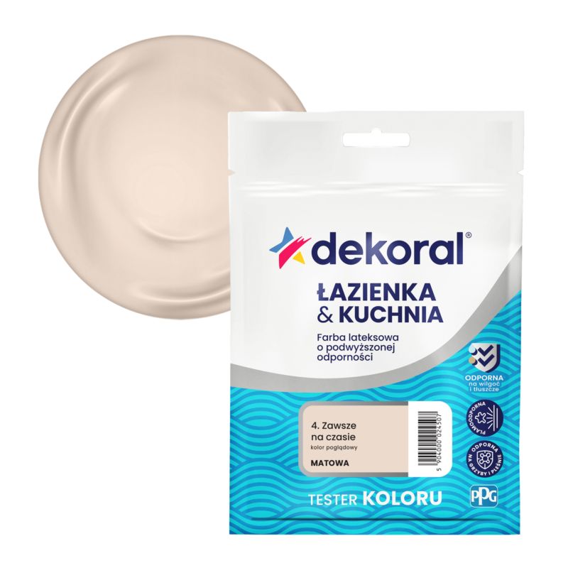 Tester farby kolorowej Dekoral Łazienka & Kuchnia zawsze na czasie 0,03 l
