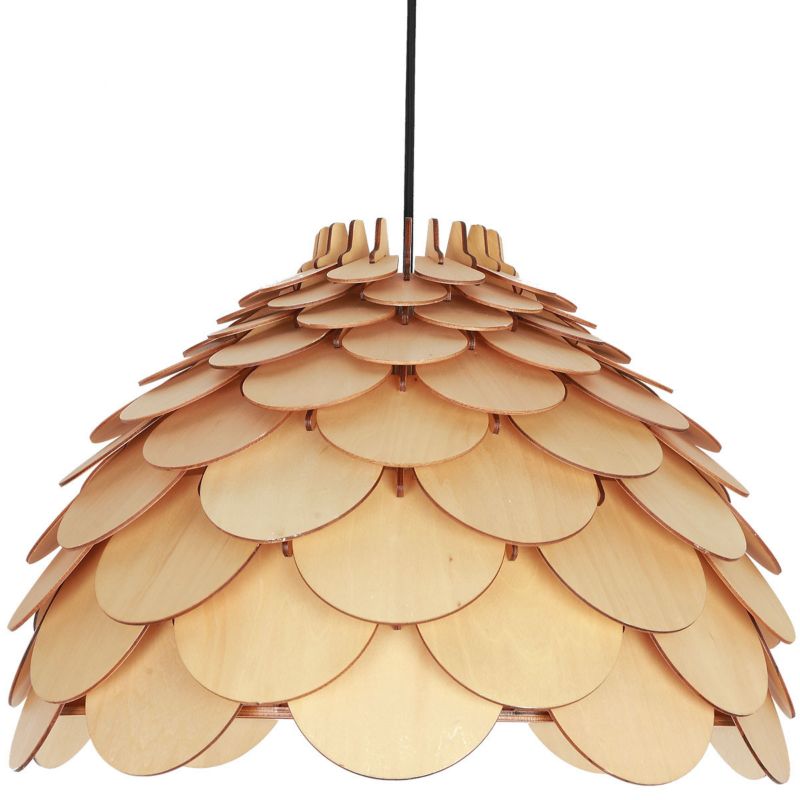 Lampa wisząca Light Prestige Burgo drewno 1 x E27 1 szt.