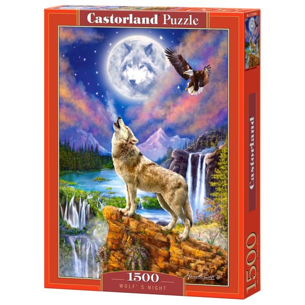 Castorland Puzzle 1500el. C-151806 WOLF"S NIGHT