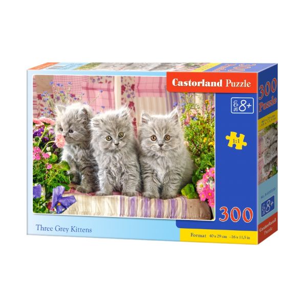 Puzzle 300 B-030330 Three Grey Kittens