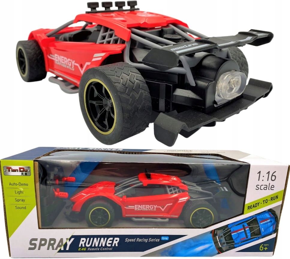AUTO RC 1:16 DYM Z WYDECHU 35/15/13
