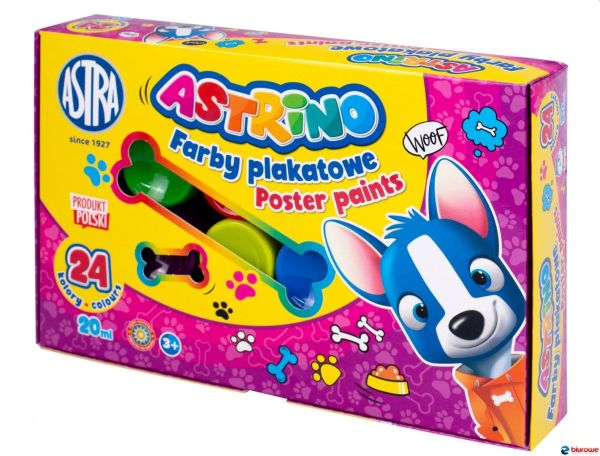 Astra Farby Plakatowe 24 kolory 20ml Astrino