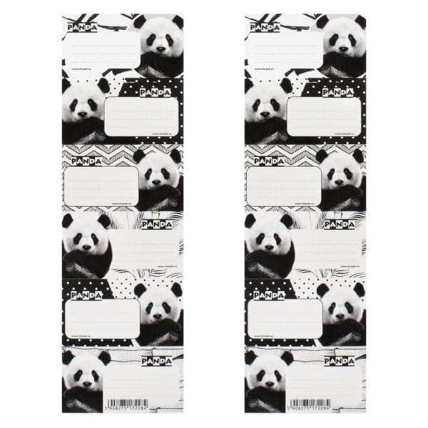 NAKLEJKI NA ZESZYT PANDA1 STK PB A`25 25/2500